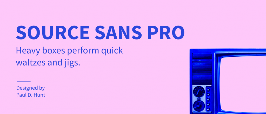 Source Sans Pro Font Display