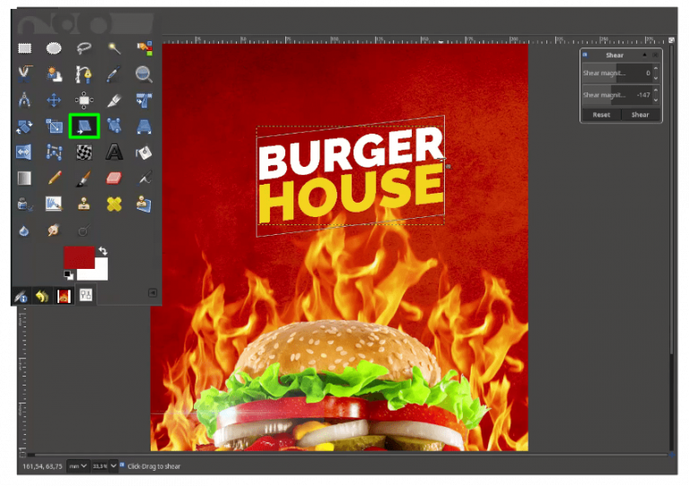 How to Create a Burger Poster Design in GIMP Zakey Design