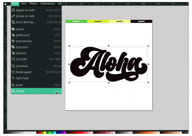 How to Create Custom Type Design on Inkscape - Zakey Design